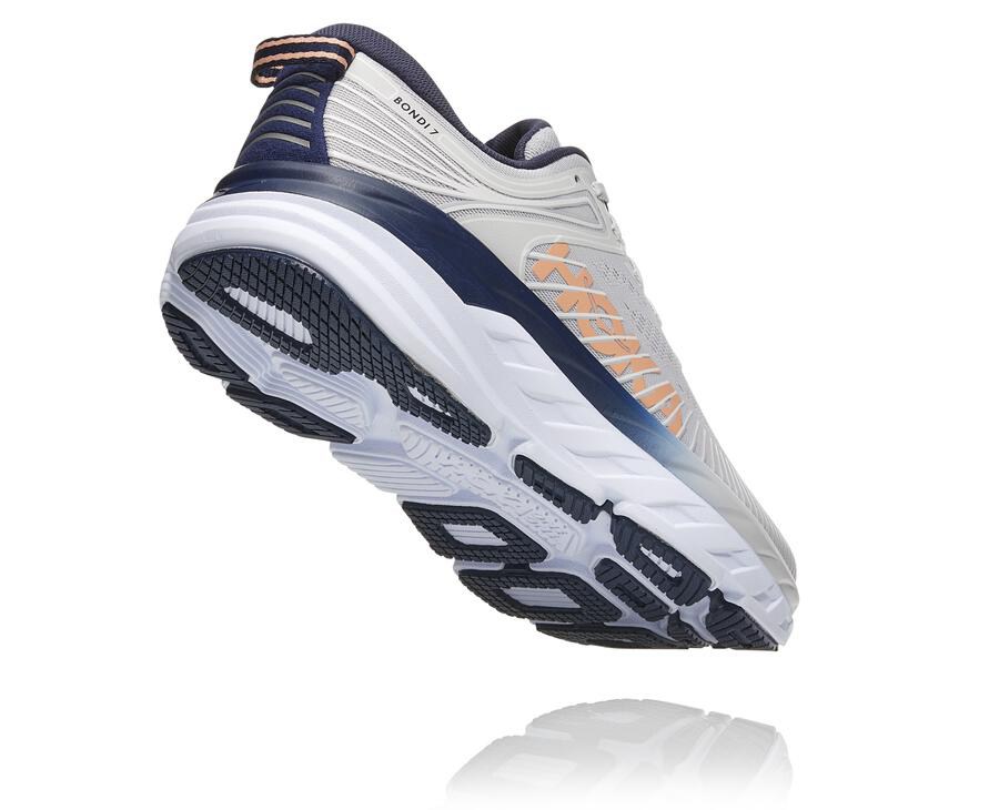 Hoka One One Koşu Ayakkabısı Kadın Gri/Siyah - Bondi 7 - MH6370425